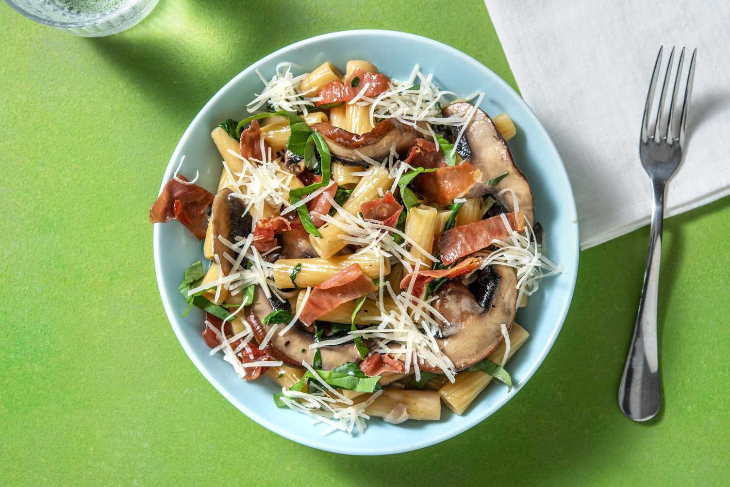 Kremet prosciuttopasta