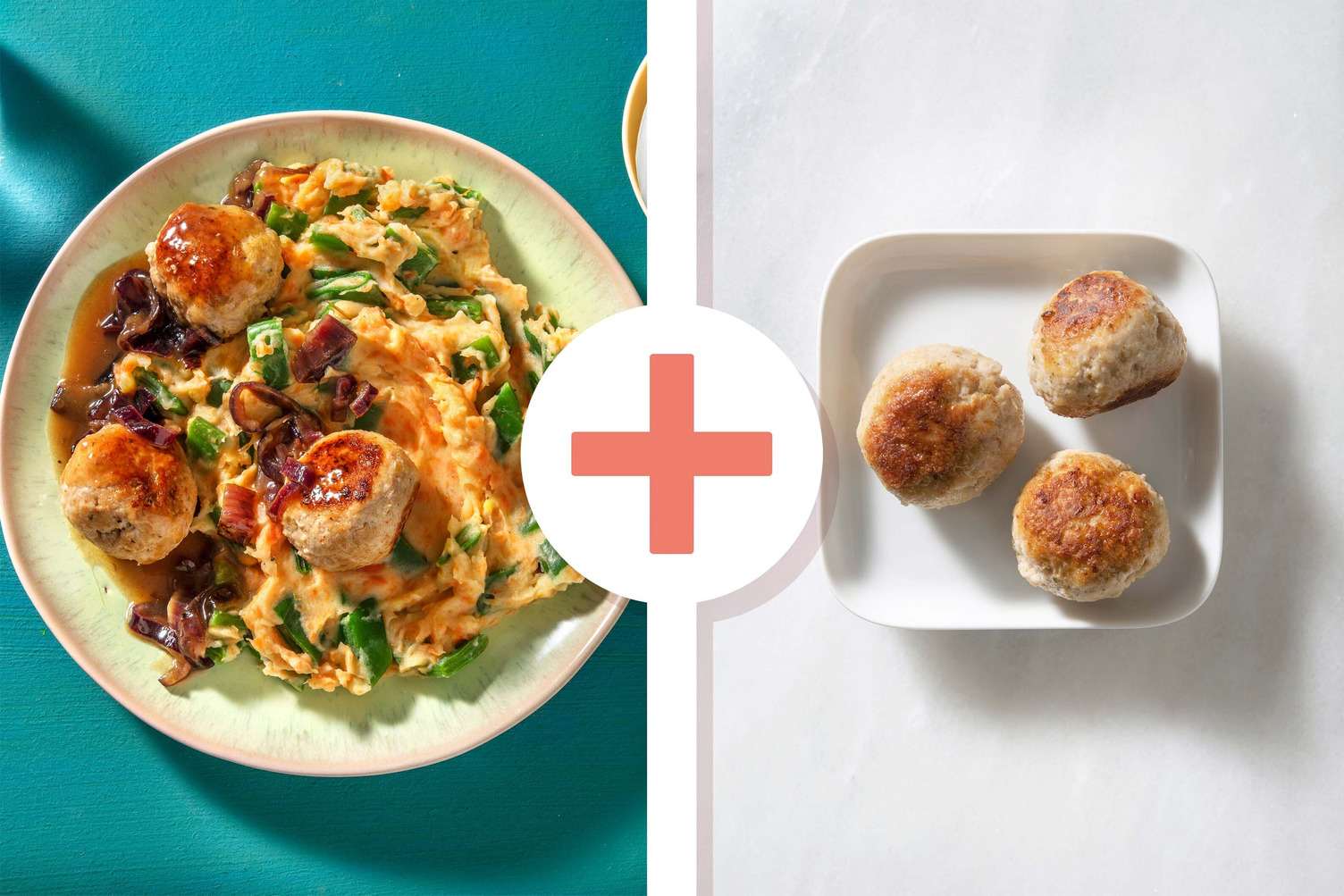 Double protein - Stamppot met dubbele portie kipgehaktballetjes