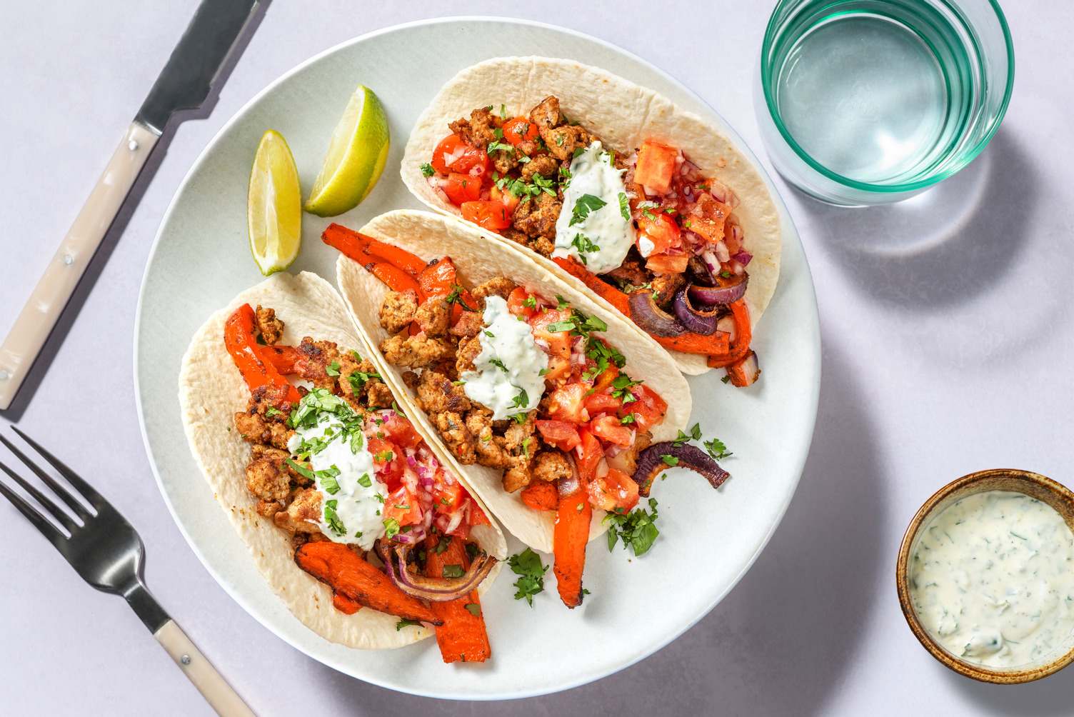 Fajitas 'de la fiesta' al ragù rapido di suino