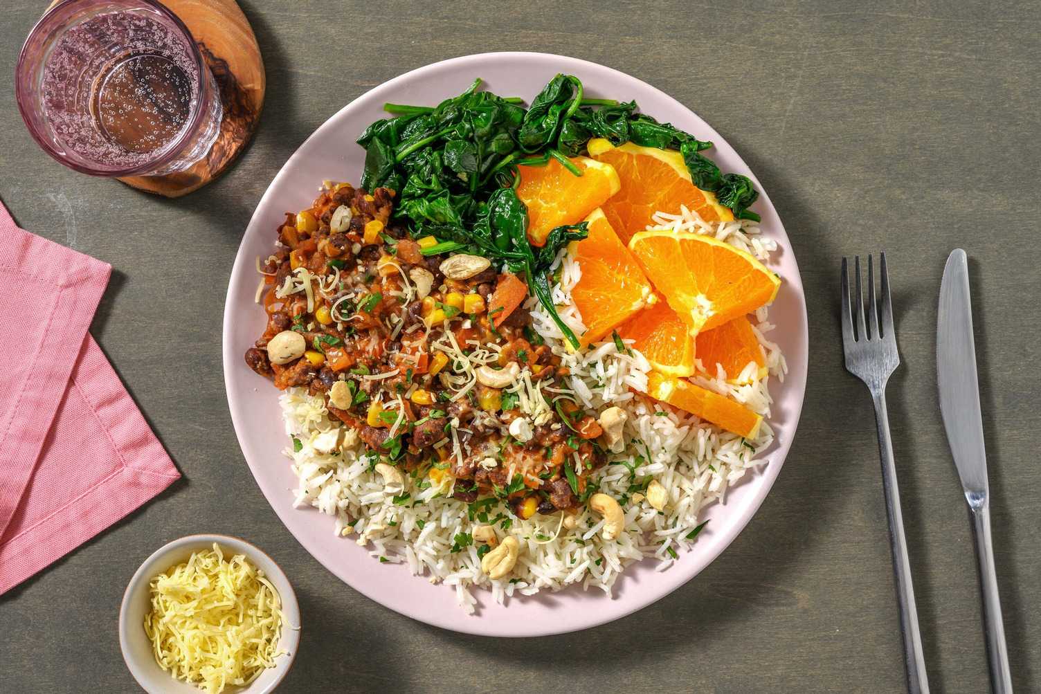 Mijoté de haricots & riz basmati au persil