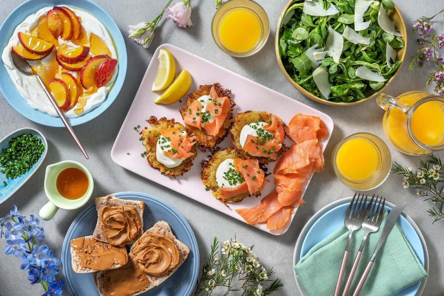 Brunch : paillassons lyonnais & saumon