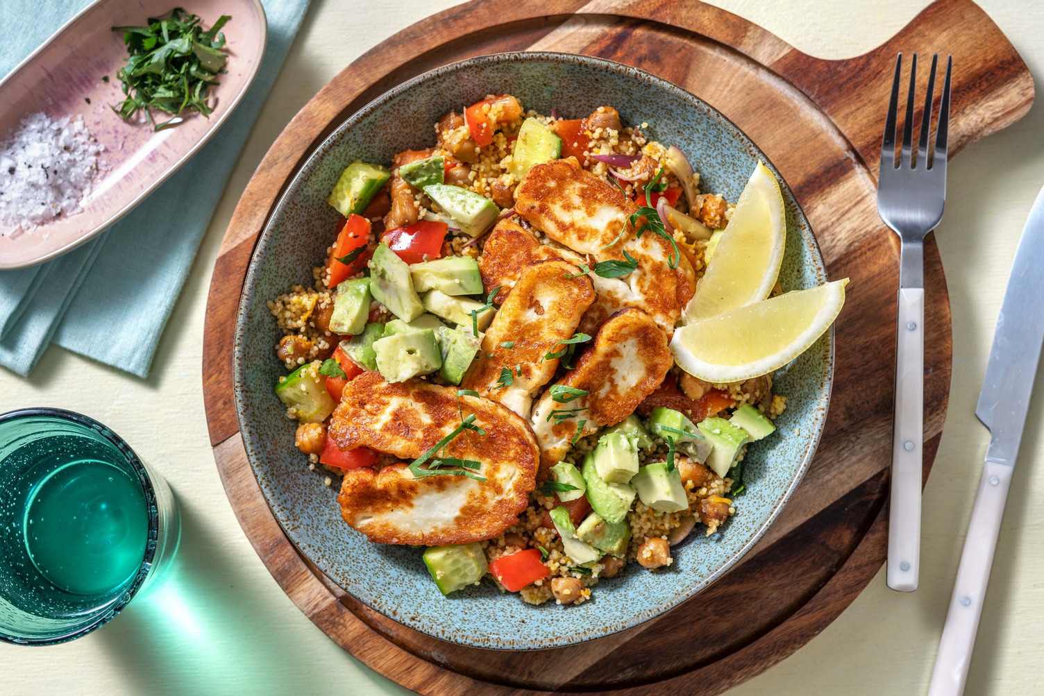 Pannestekt halloumi