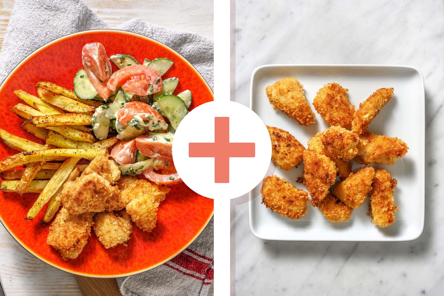 Double portion de nuggets de poulet maison