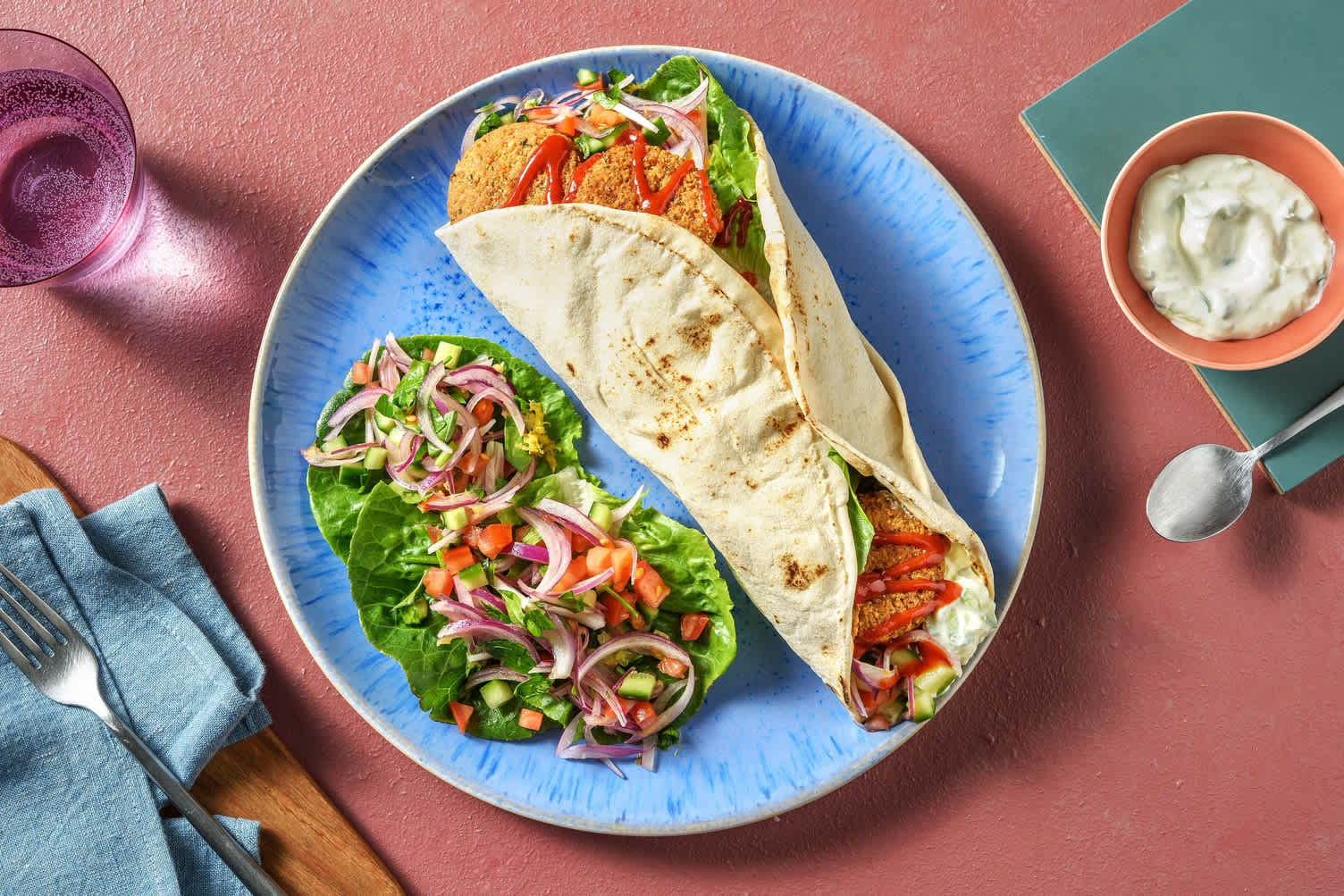 Falafel i tunnbröd
