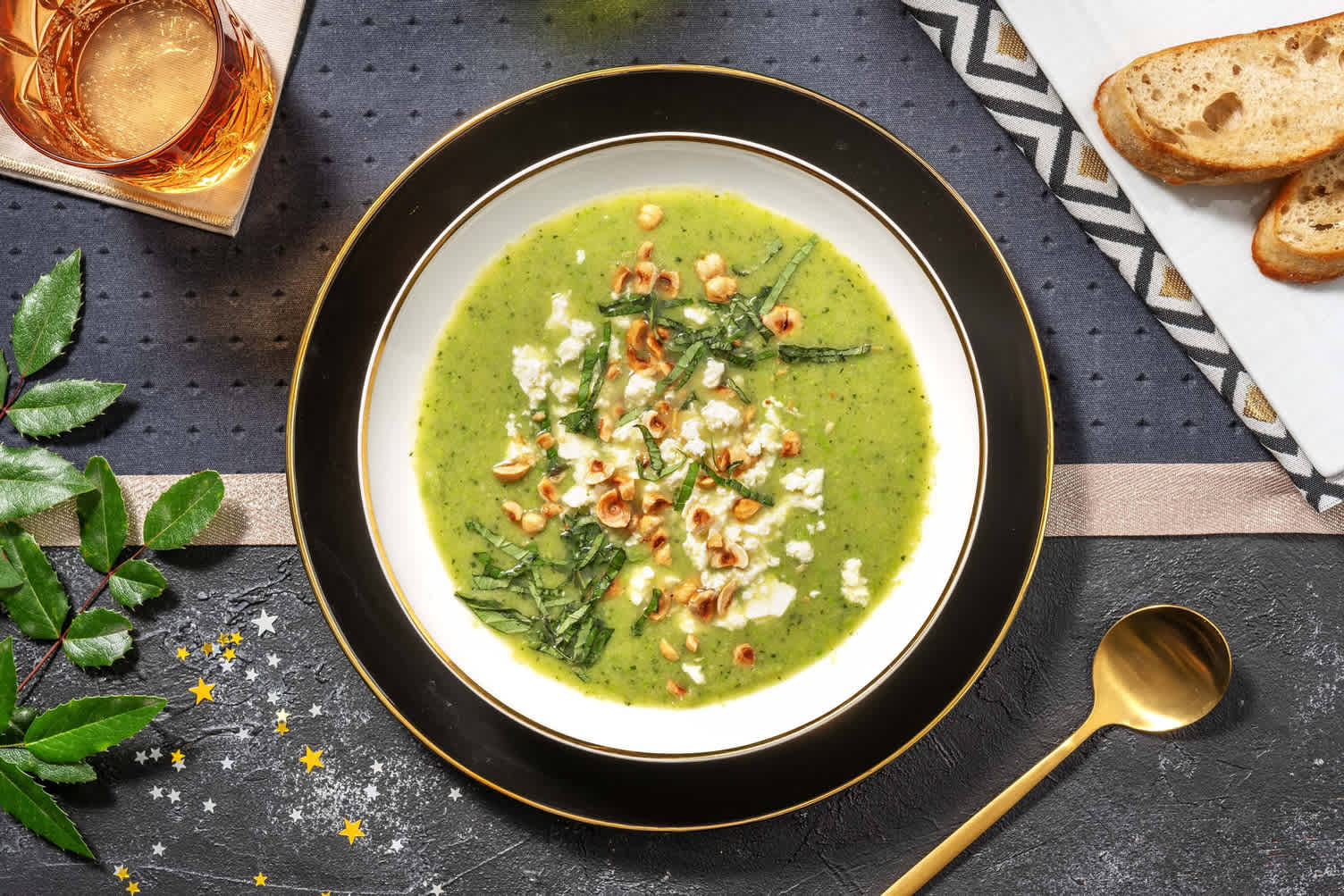 Frisse courgette-doperwtensoep CLASSIC