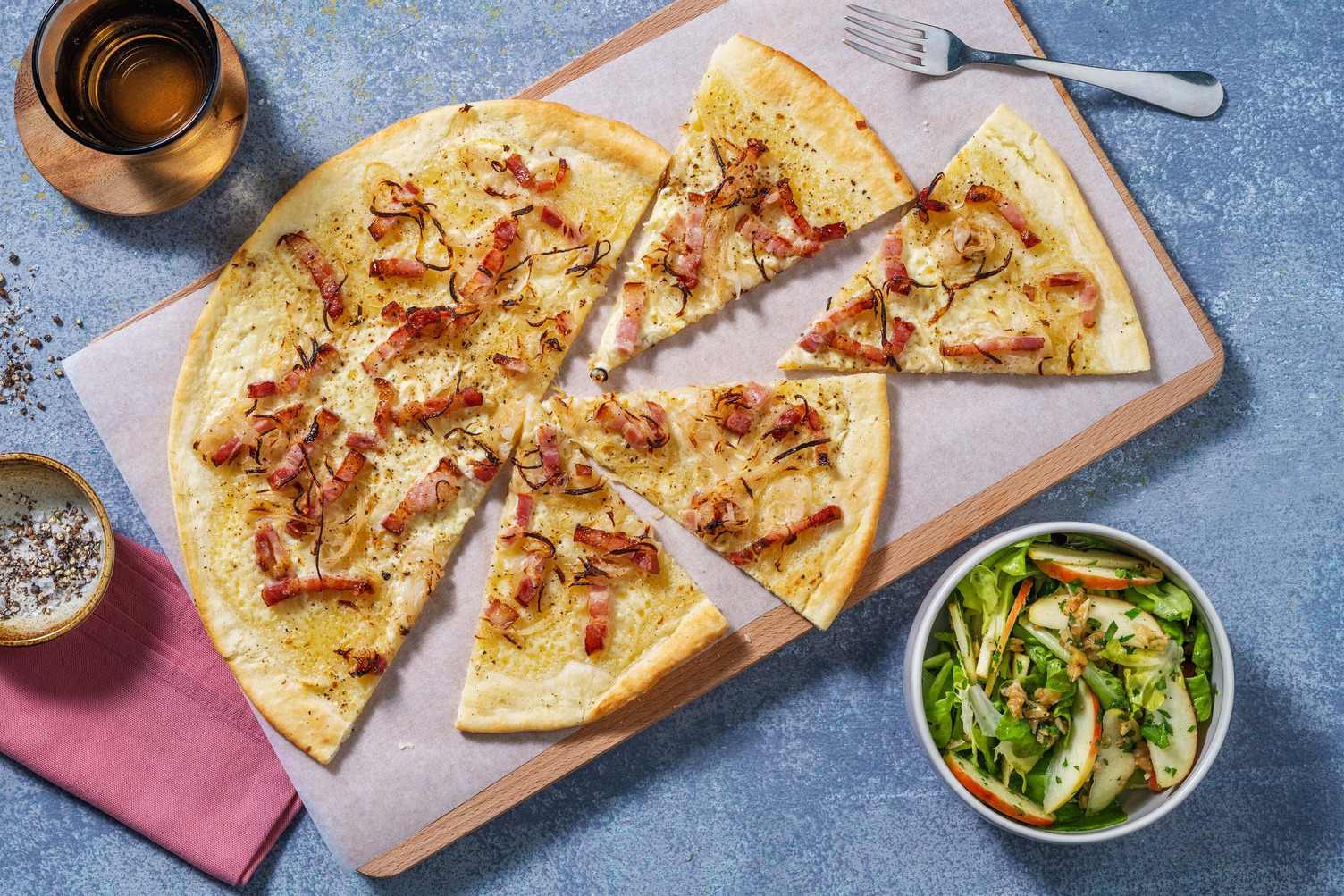 Flammekueche oignons & lardons
