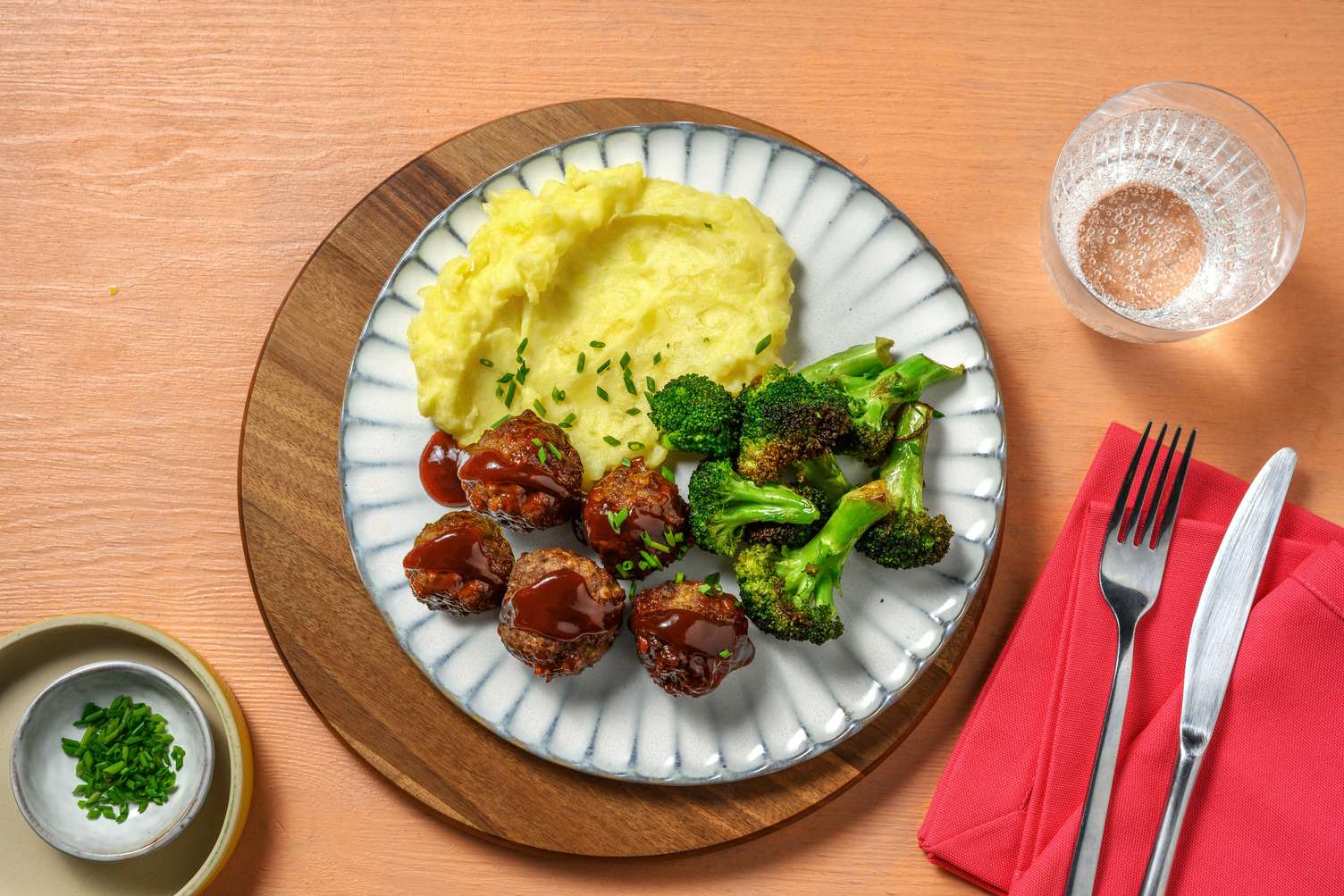 Albóndigas caseras de cerdo a la barbacoa
