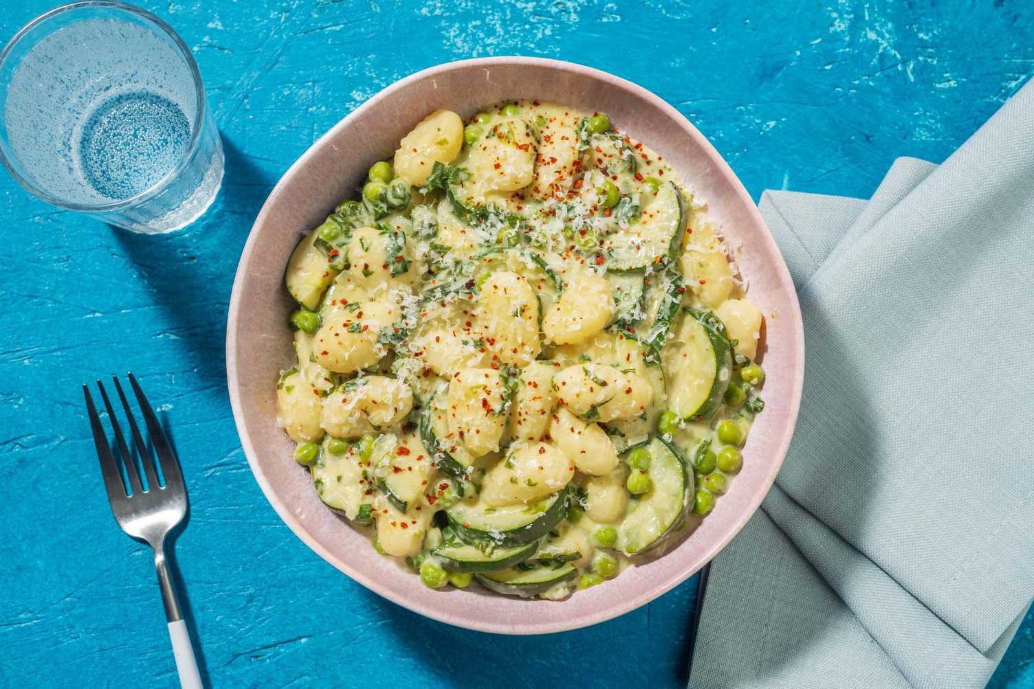 Gnocchis poêlés au parmesan et au saucisse