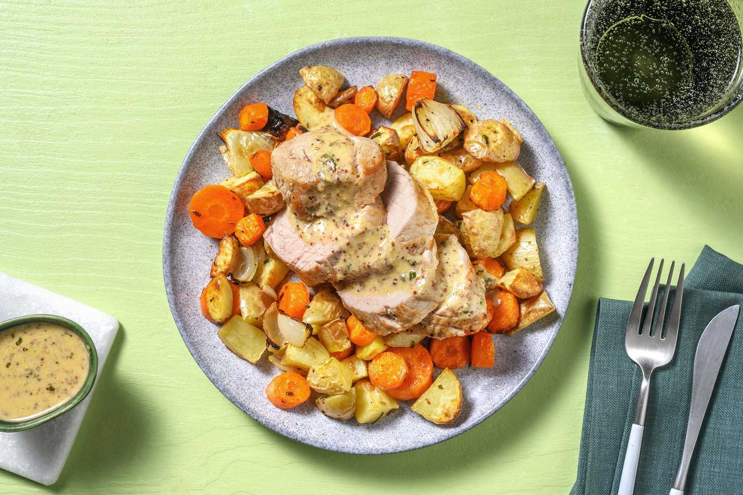 Chicken Thighs and Veggie Tray-Bake