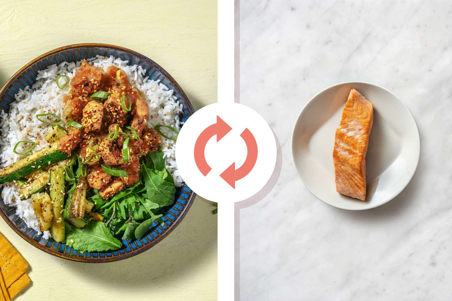 Salmone Jeyuk Bokkeum e pera alla coreana