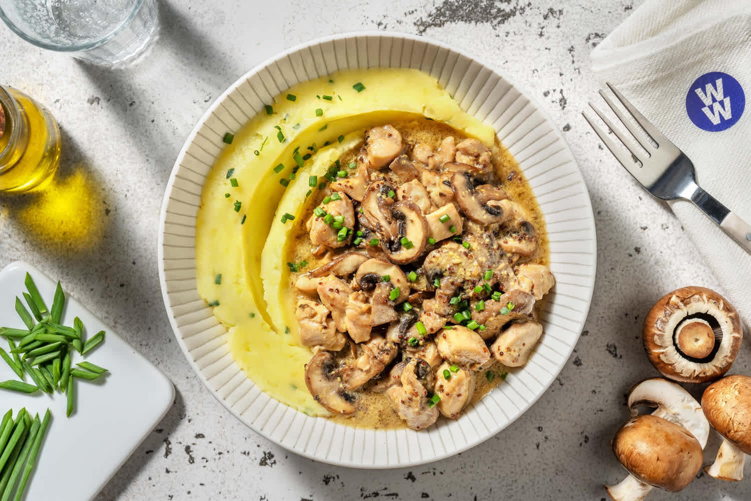 Creamy Mustard Chicken and Mushrooms 