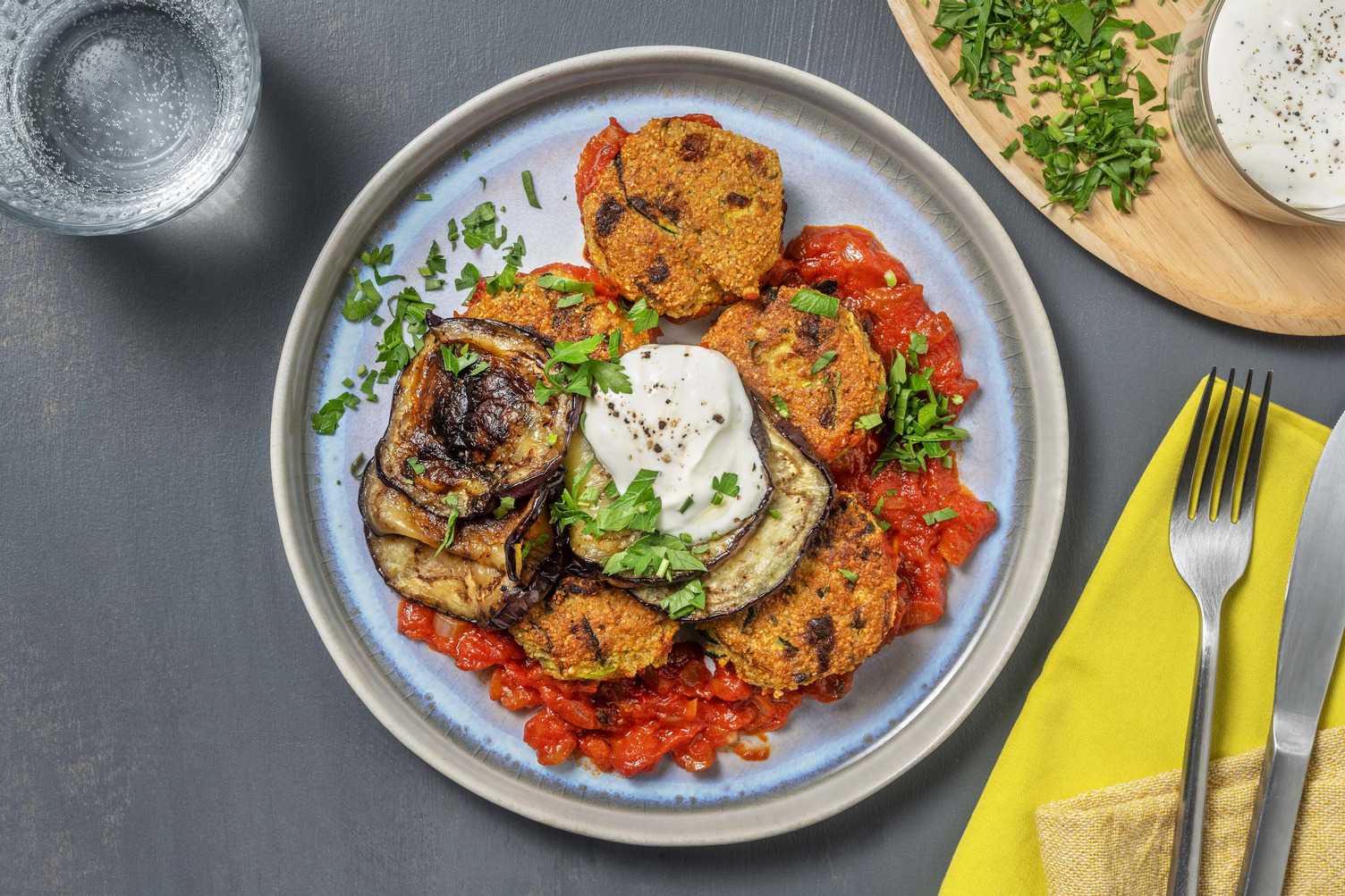  Falafel con salsa di pomodoro