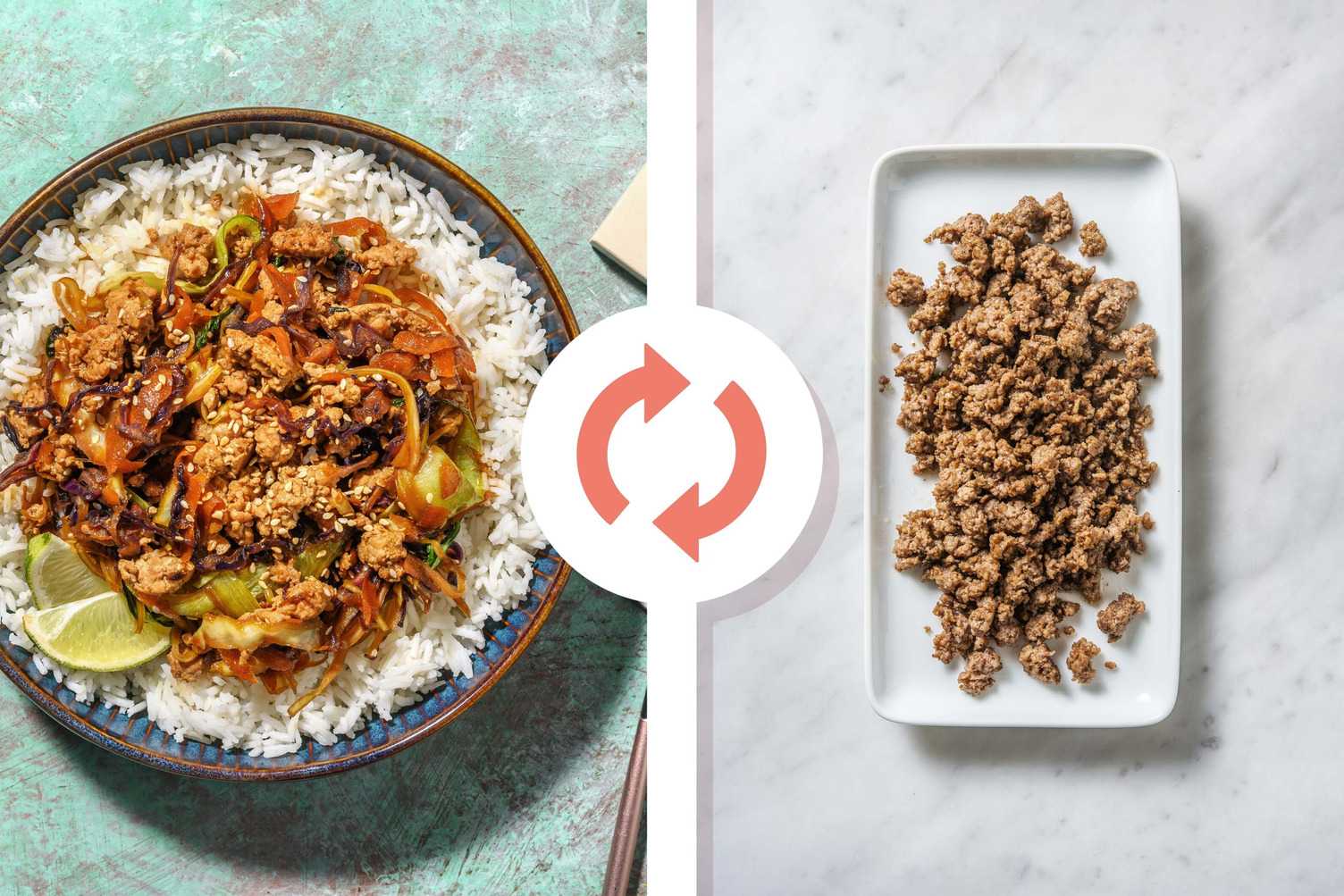 Honey and Toasted Sesame Beef Rice Bowl