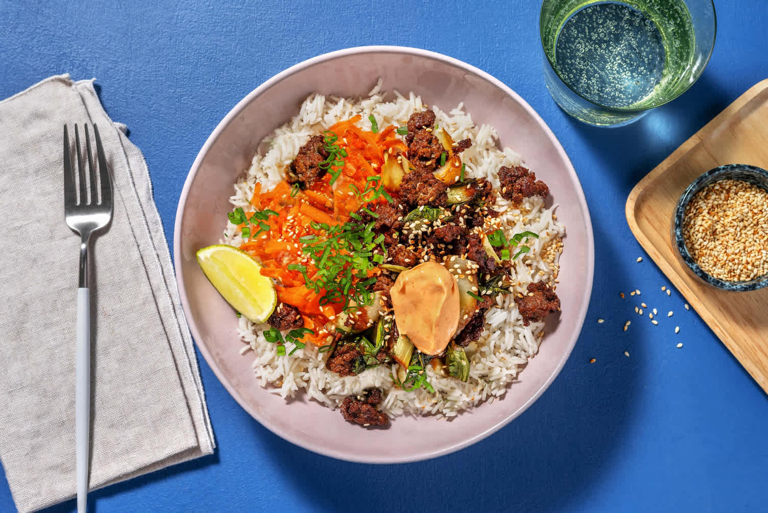 Asiatisk kjøttdeigbowl