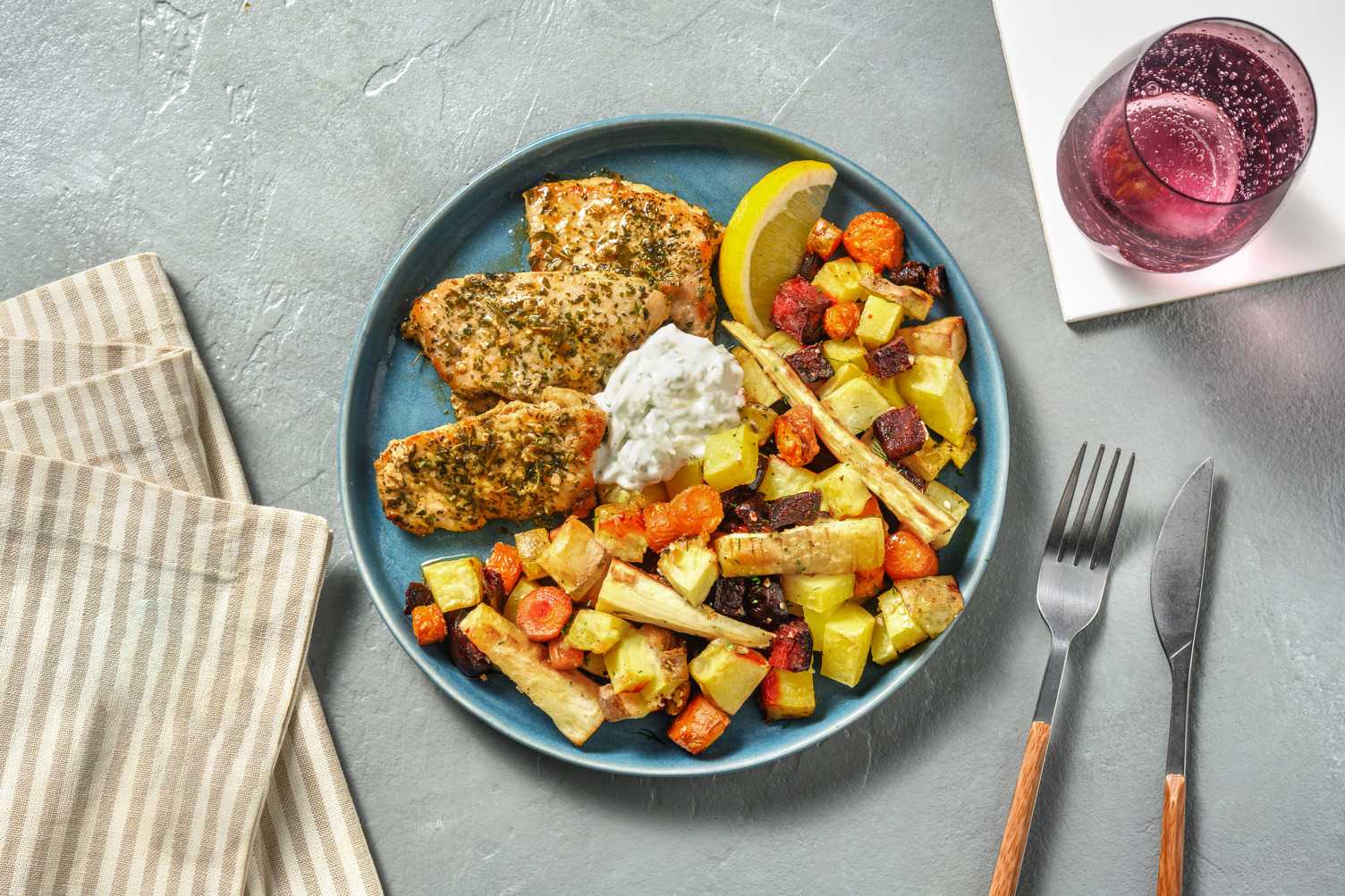 Citronstegt svinekamfilet