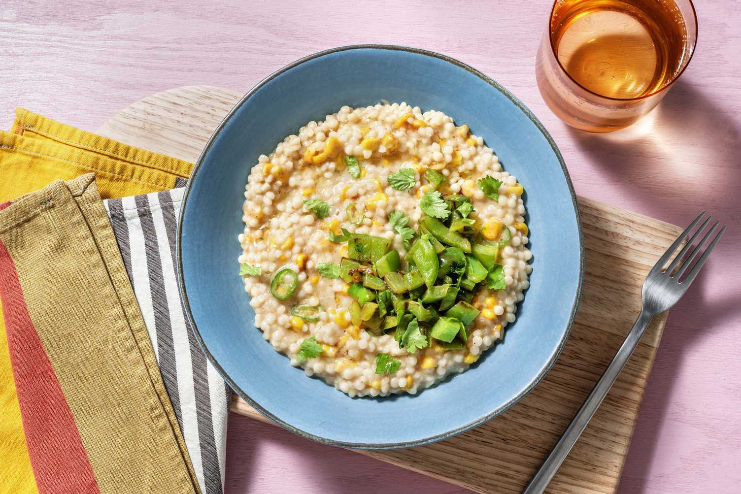 Couscous grosso con mais al formaggio