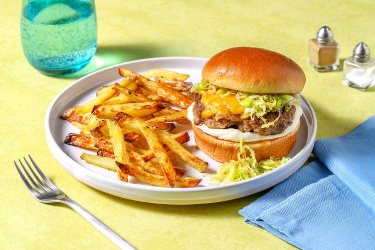 Buttered Leek Beef Burger