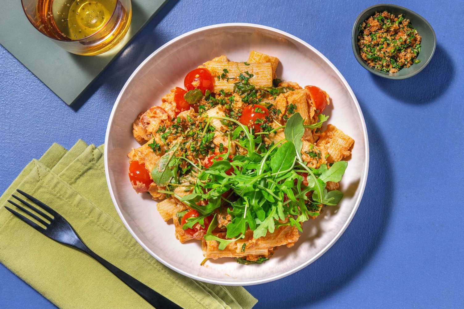Vegetarisk kikert- og tomatpasta