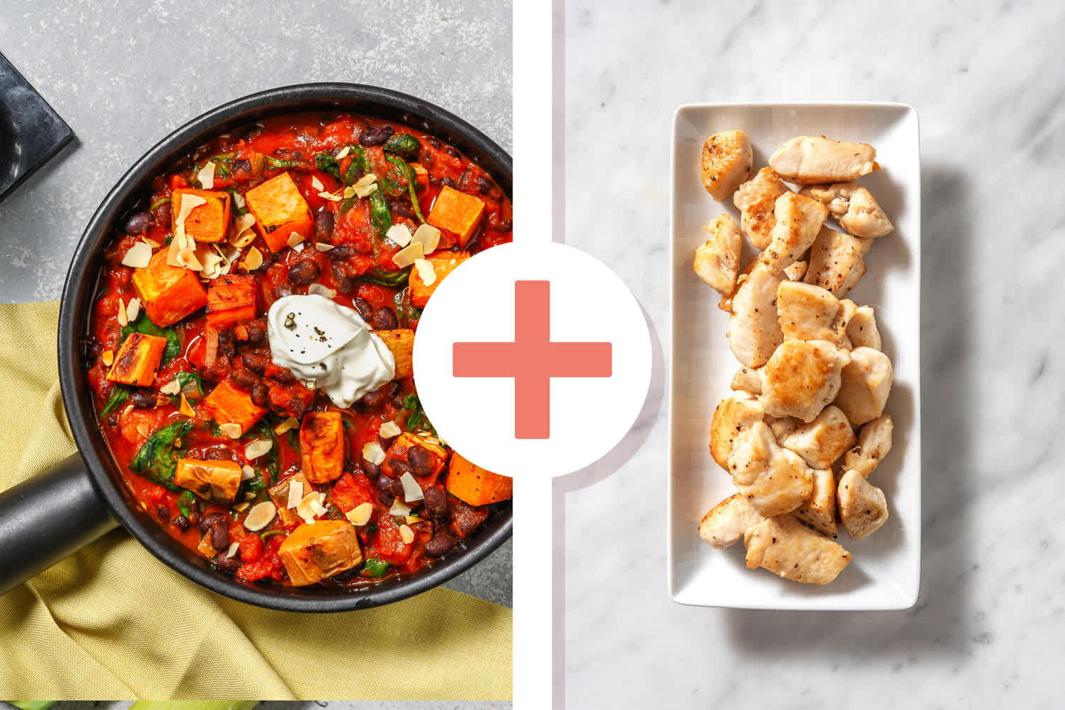 Black Bean, Chicken Breast and Sweet Potato Harissa Stew