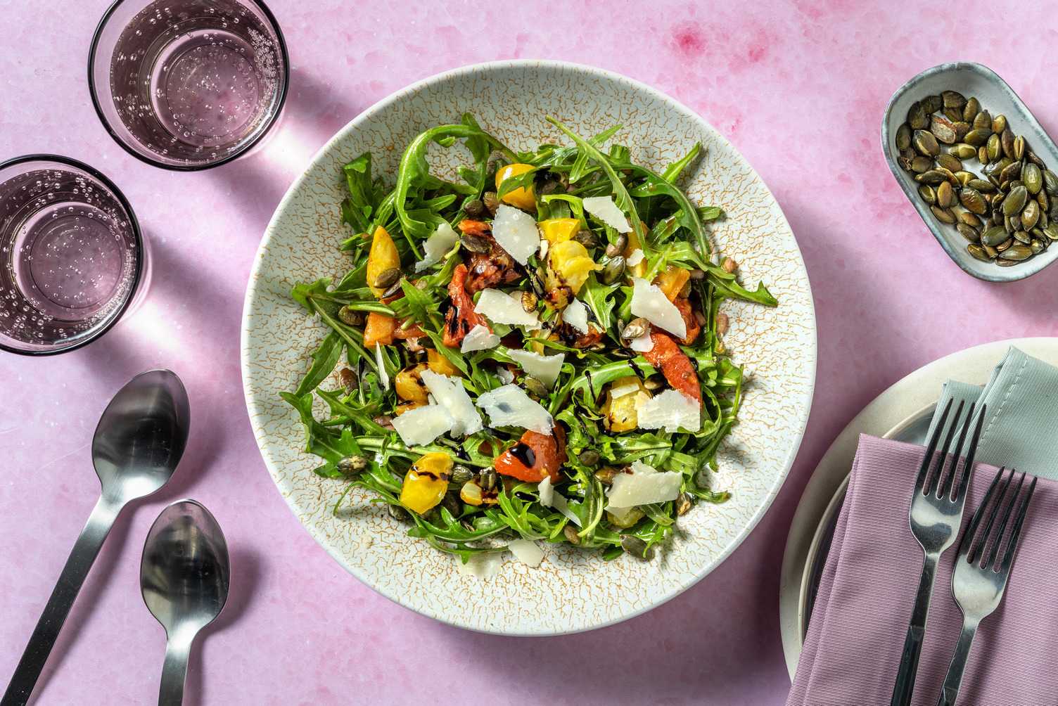 Salade de roquette à l'italienne en extra