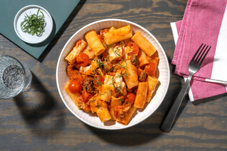 Easy Bolognese Rigatoni