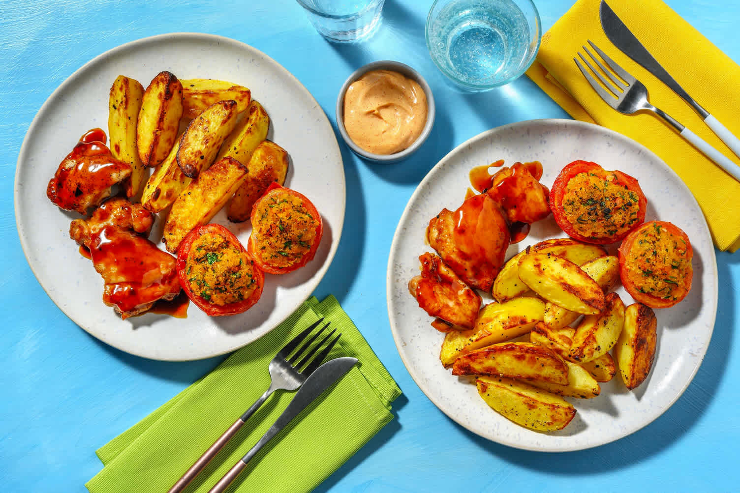 Pollo glassato alla salsa BBQ e miele