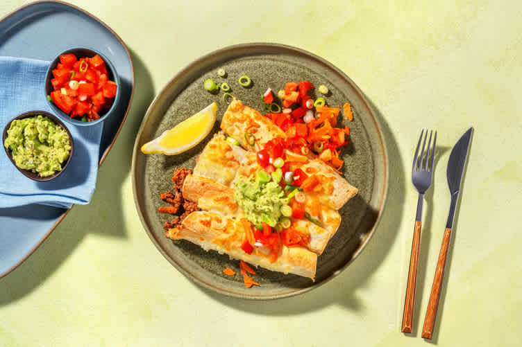 Cheesy Beef Enchiladas
