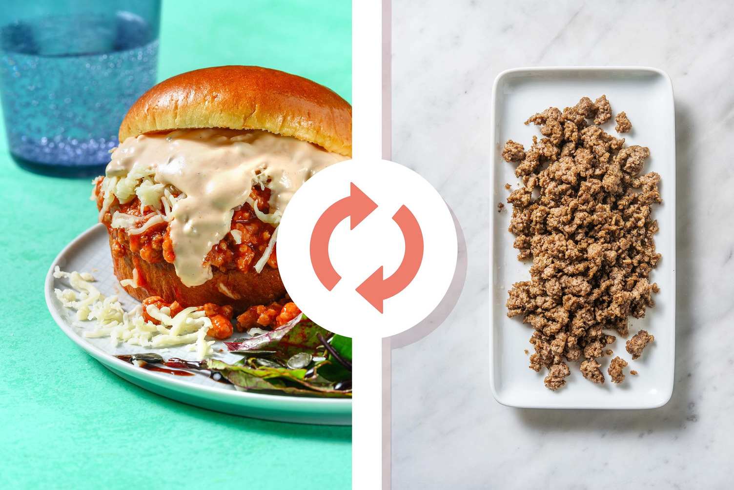 Cheeseburger Inspired Beefy Sloppy Joe
