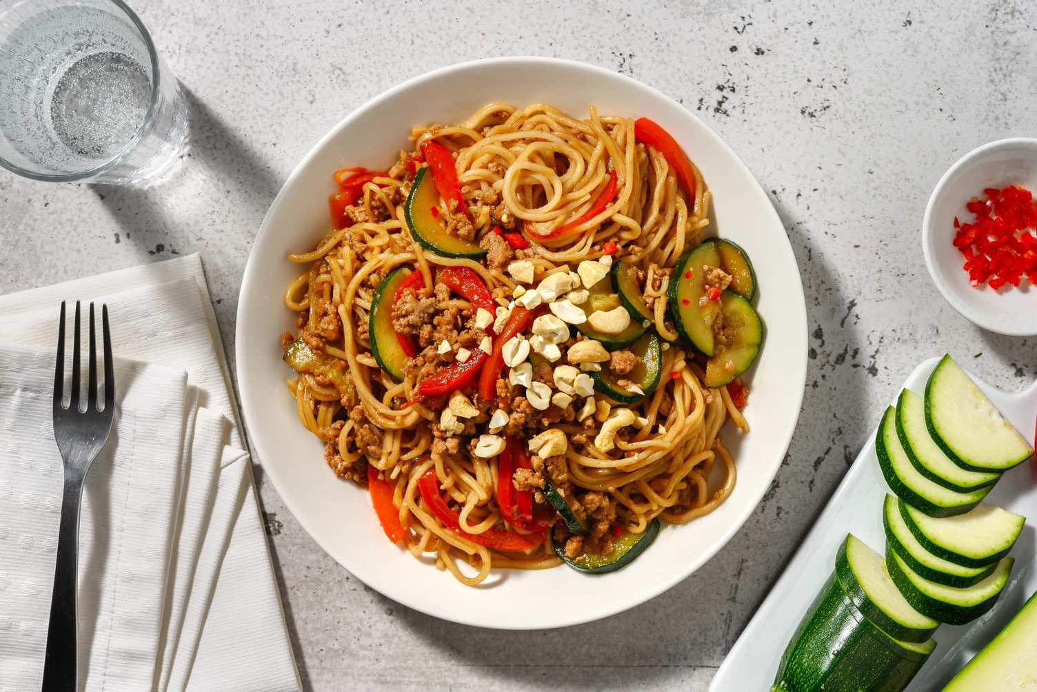 Chicken Noodles in East Asian-Style Sauce
