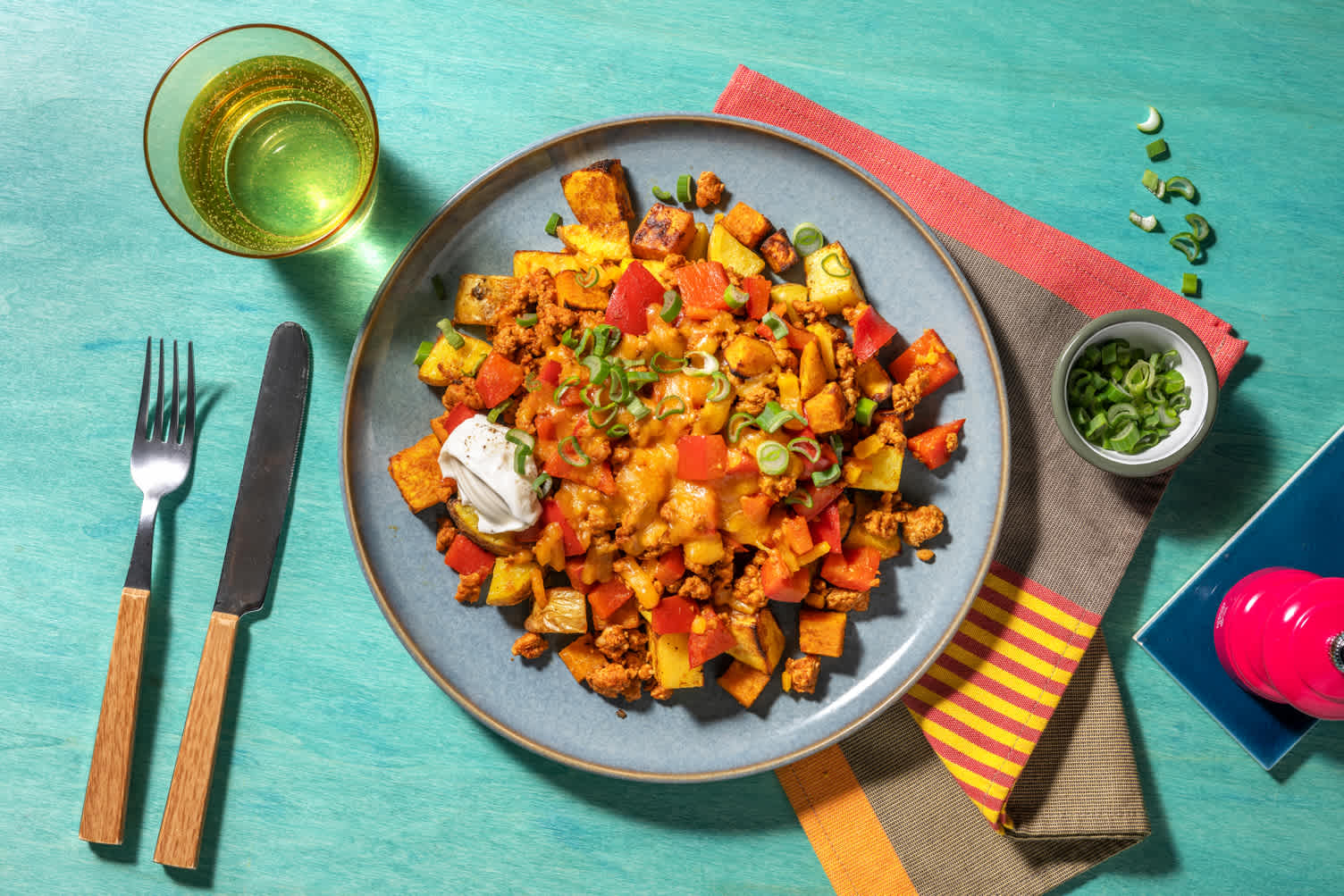 Cheesy Beef and Pork Hash
