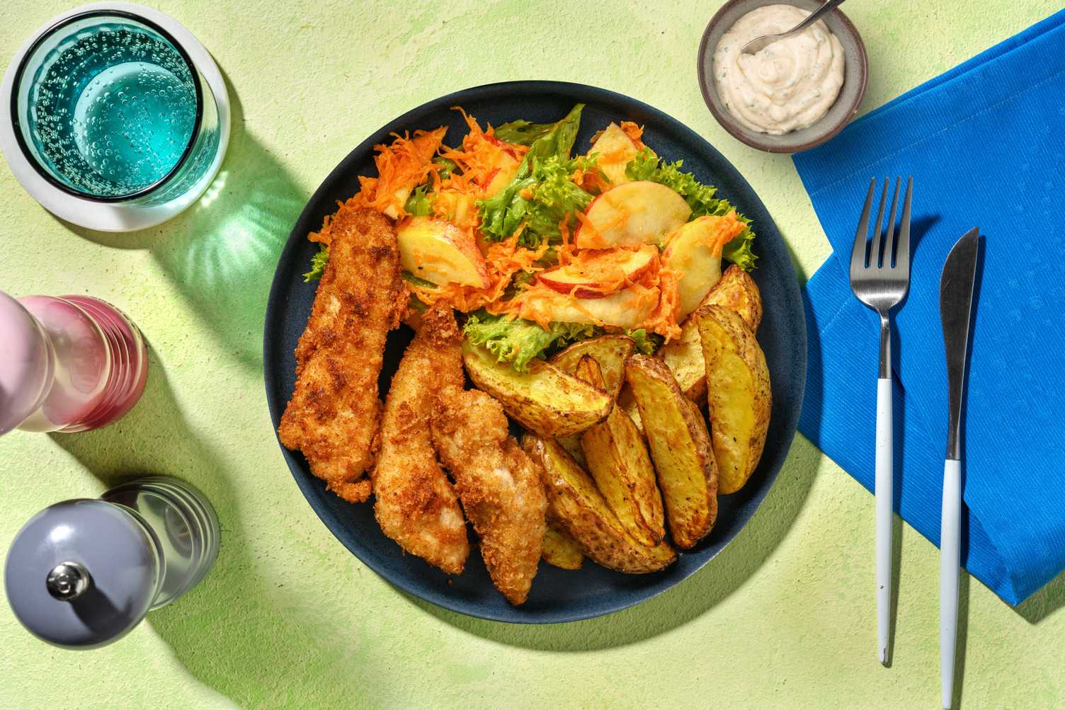 Fingers de pollo a la barbacoa
