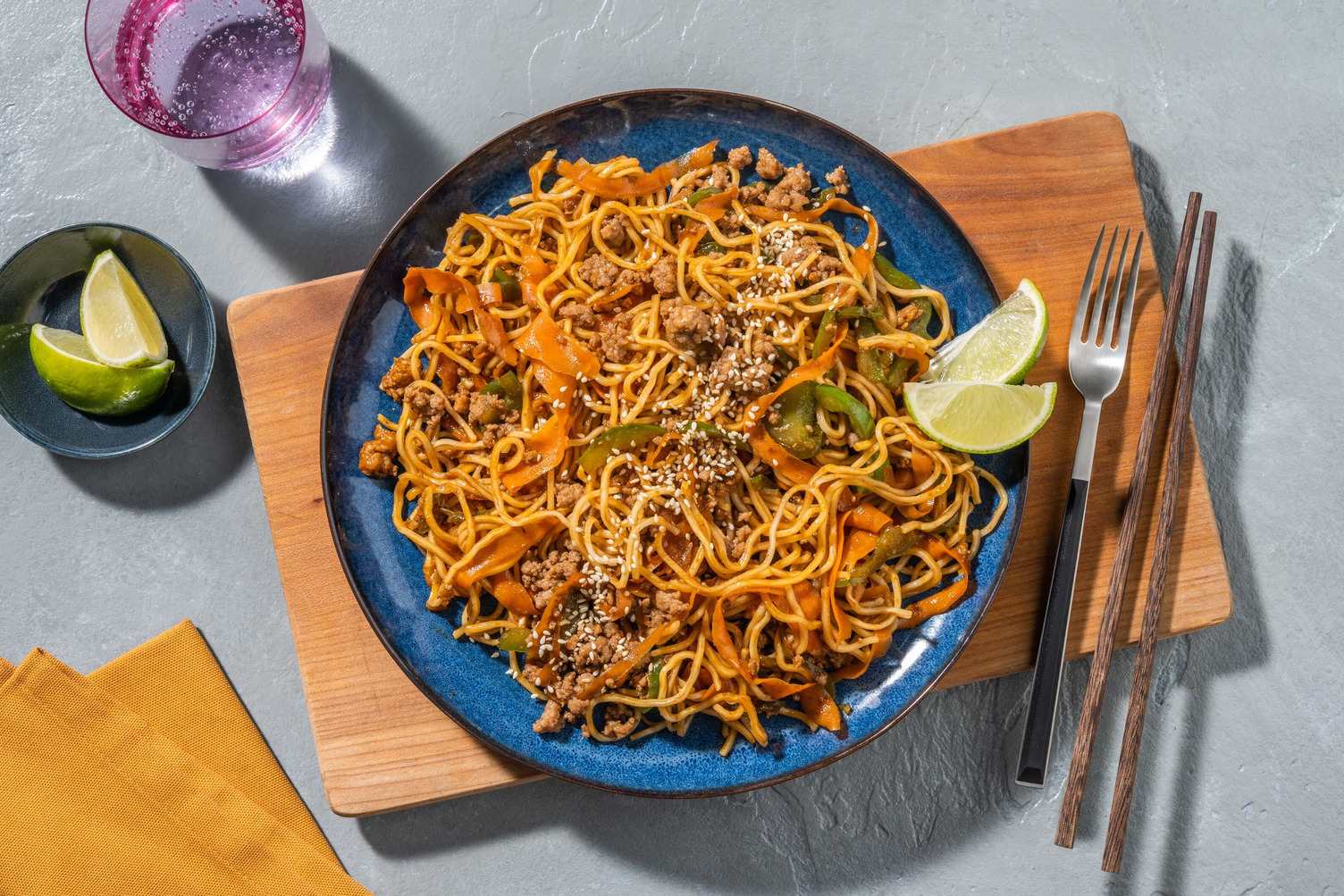 Speedy Thai Inspired Beef Noodles