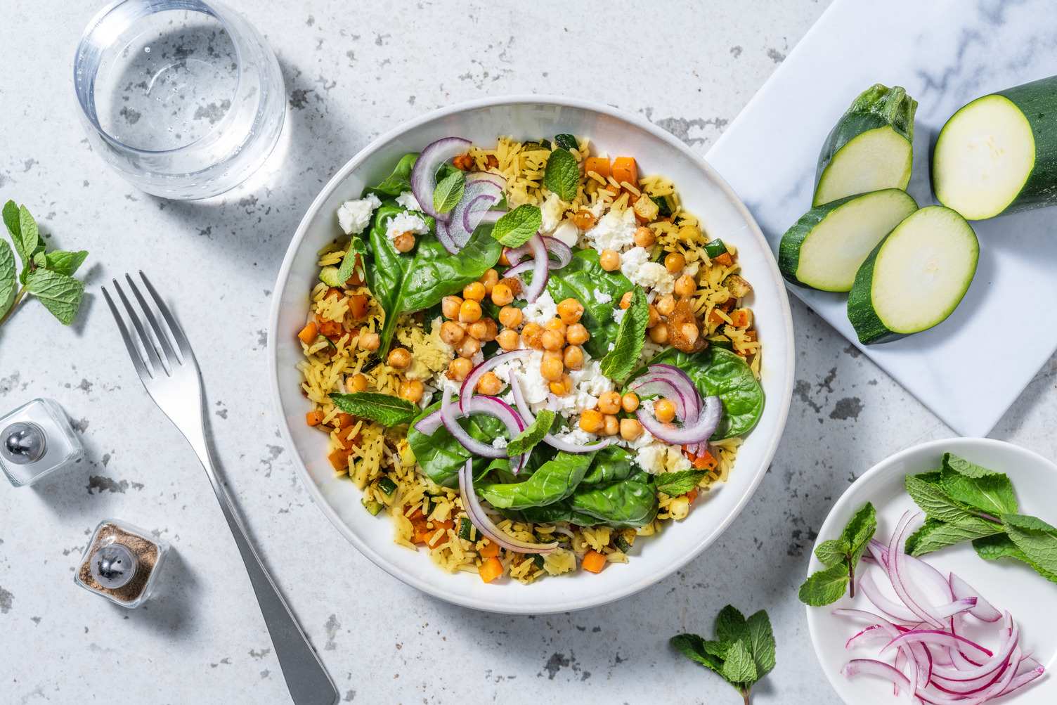 Indisk kikärtsbowl