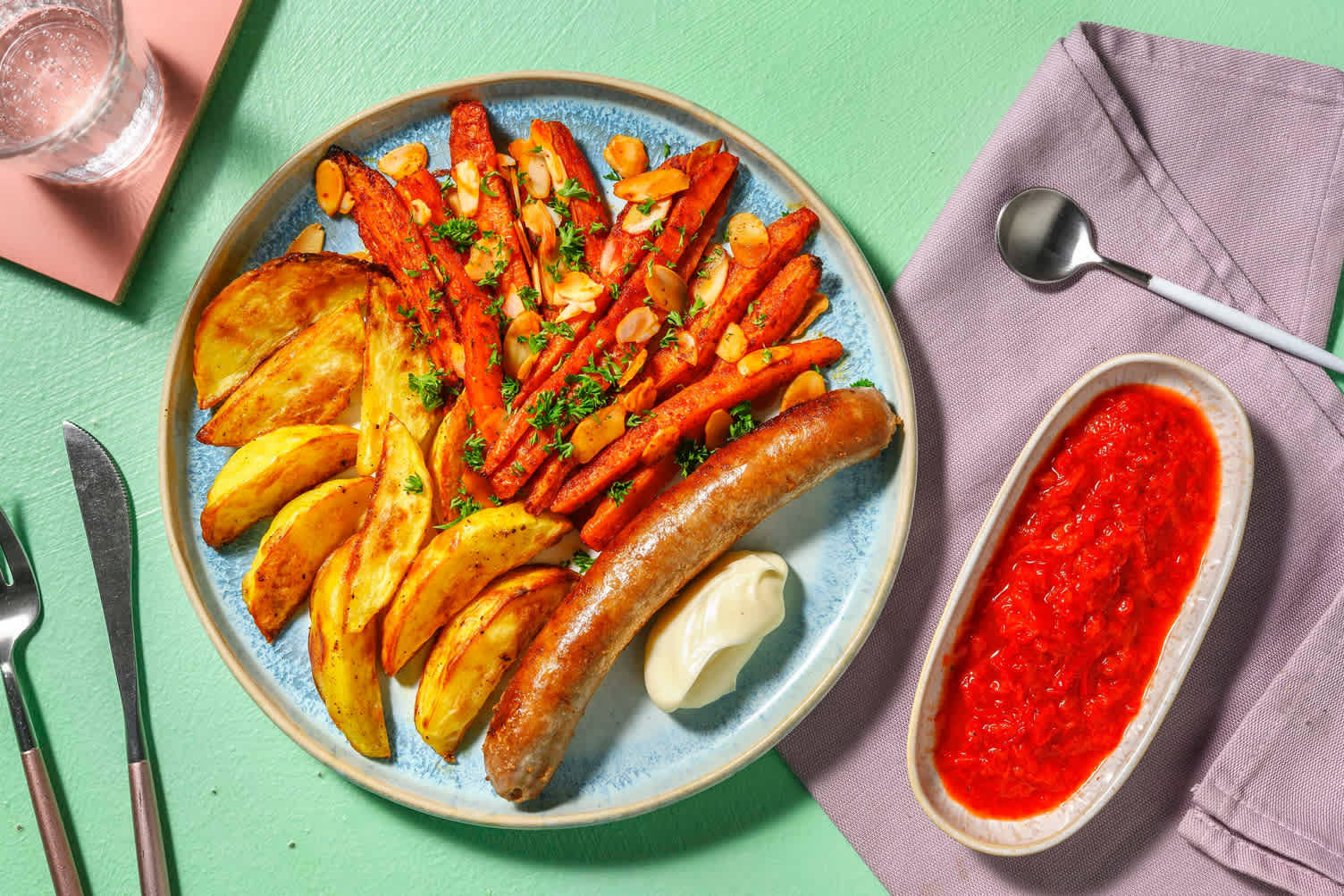 Varkensworst van Brandt & Levie met aardappelpartjes