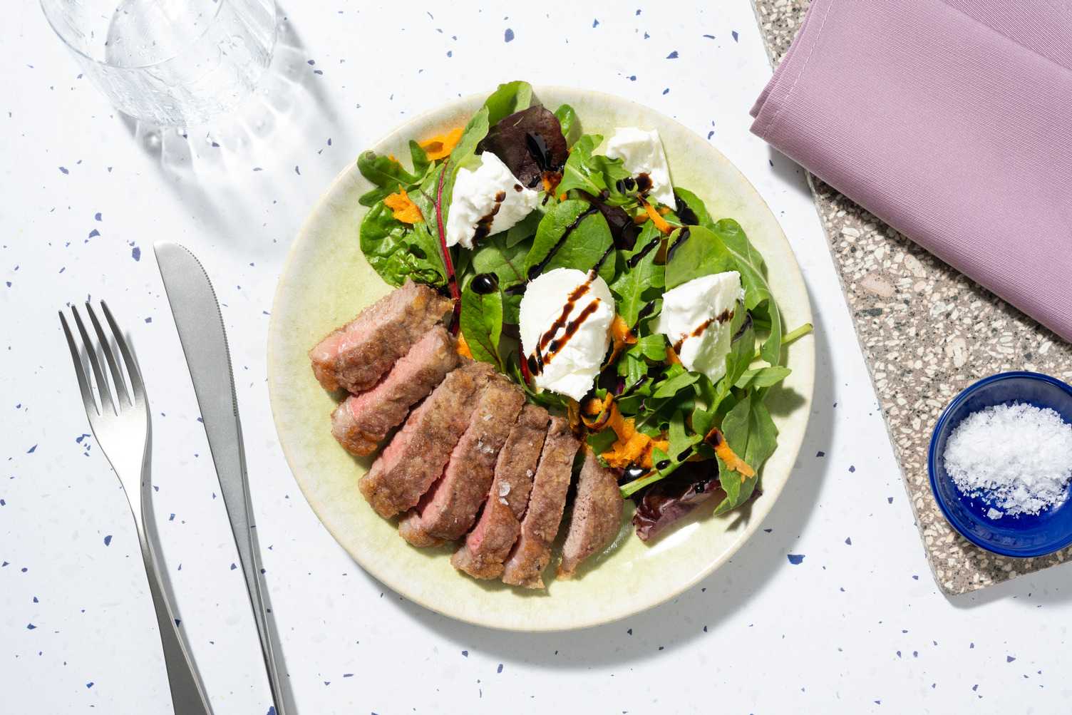 Scaloppine di manzo e burrata morbida