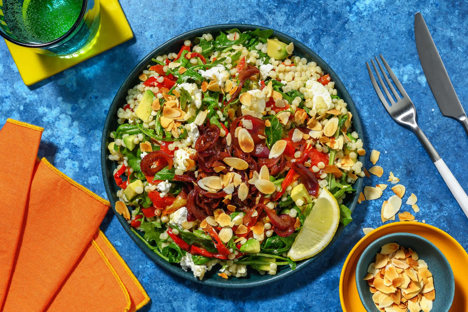 Salade de couscous perlé & chèvre frais 