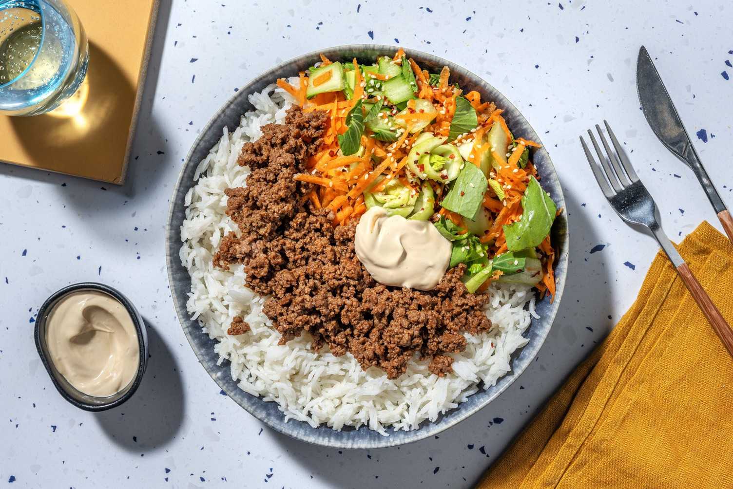 Lättlagad koreansk bulgogi på vegofärs