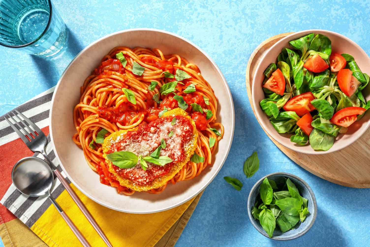 Vegetarische schnitzel Parmigiana