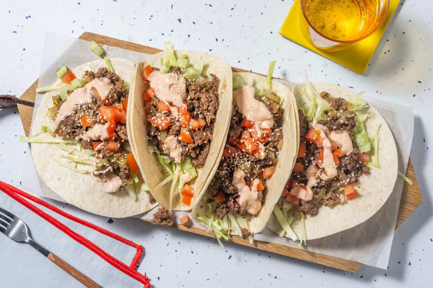 Amerikanska 'burger tacos'