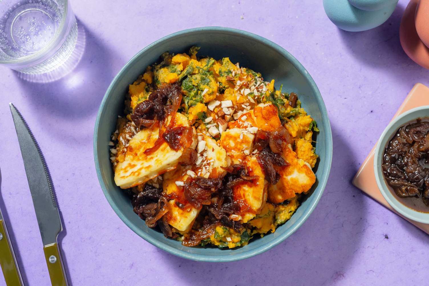 Stoemp de patate douce et chou frisé