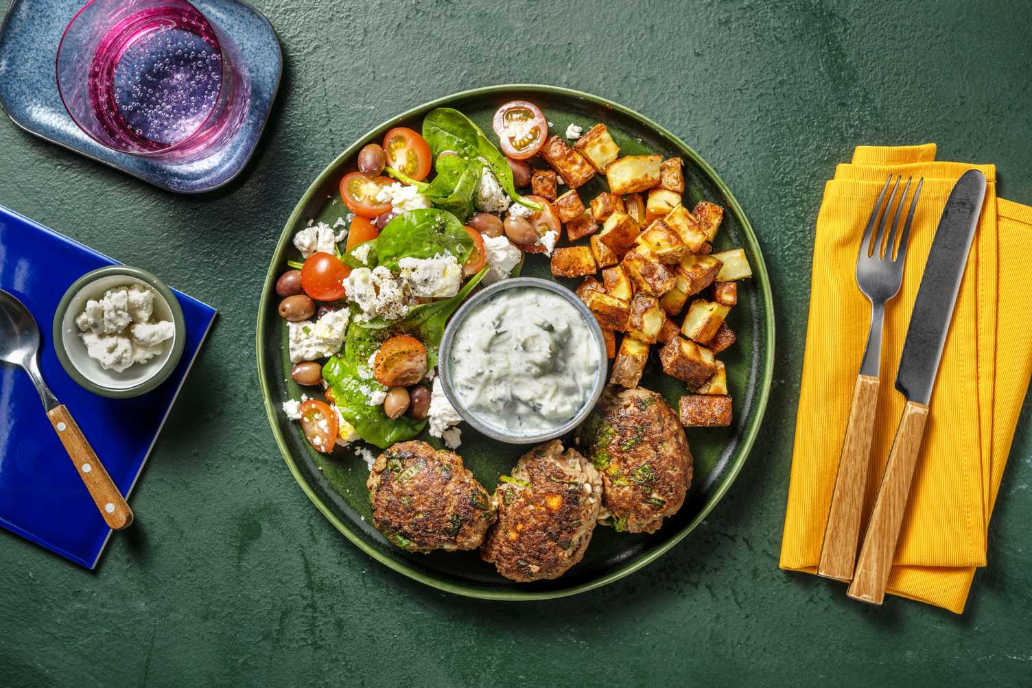 Stekta spenat- och ostkoftas