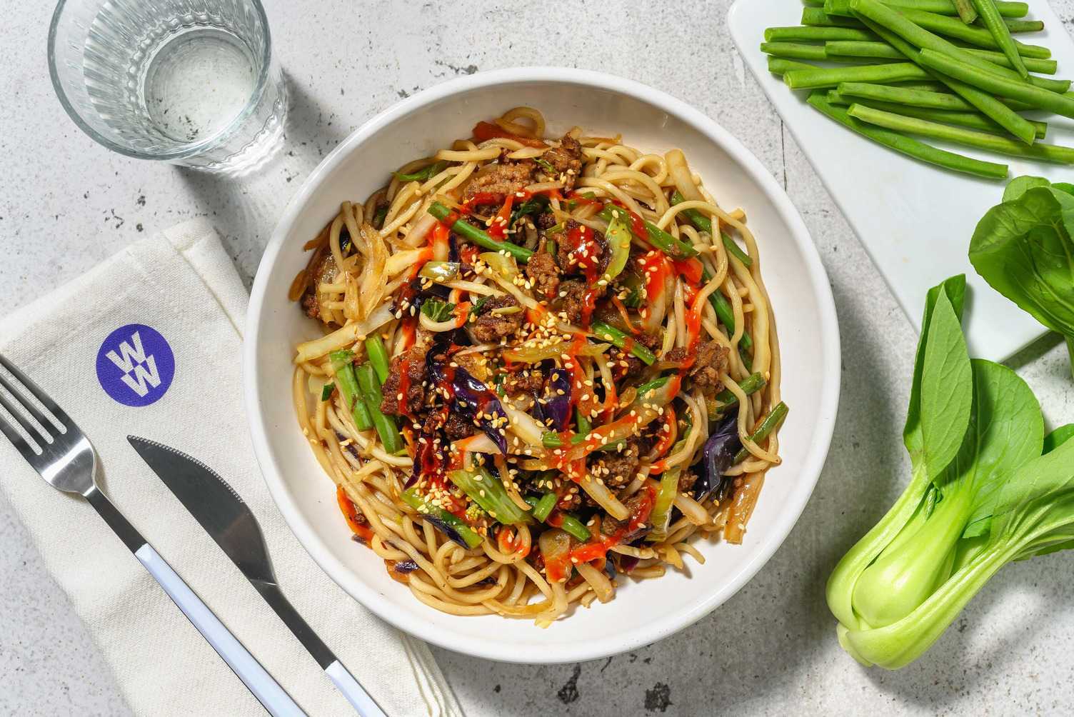 Mongolian Style Beef Noodles