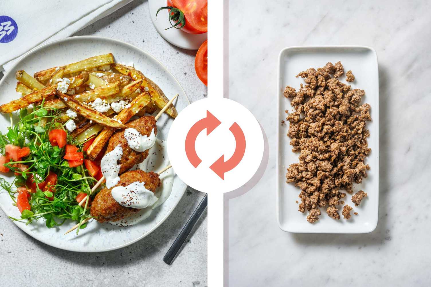 Chermoula Beef Koftas and Lemon Fries