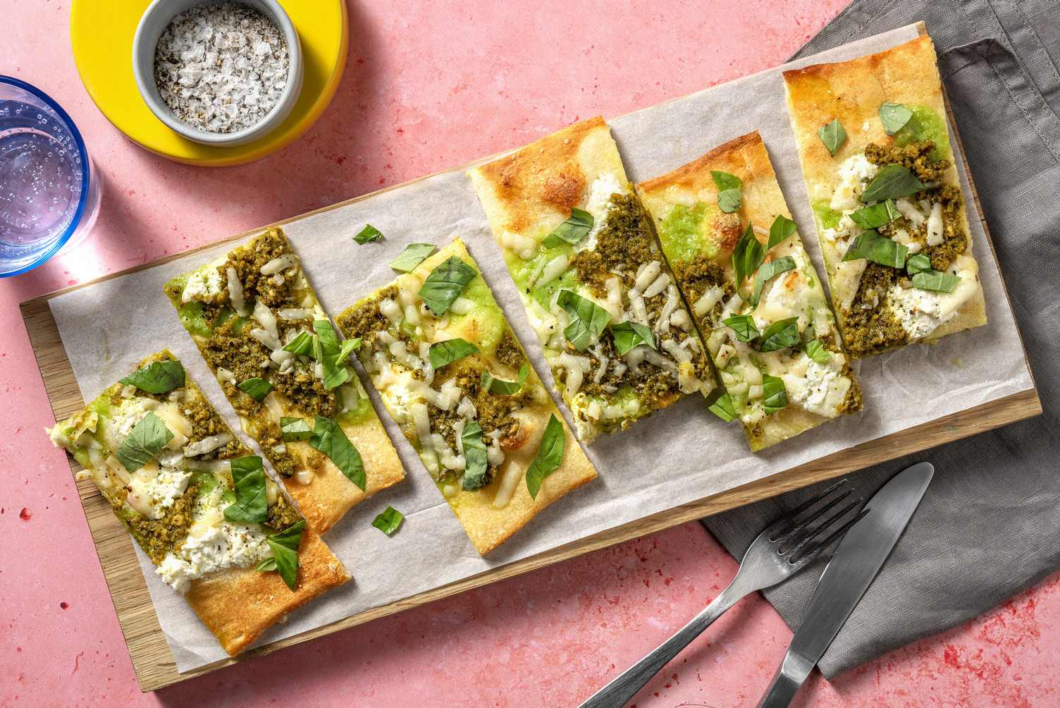 Pesto pizza
