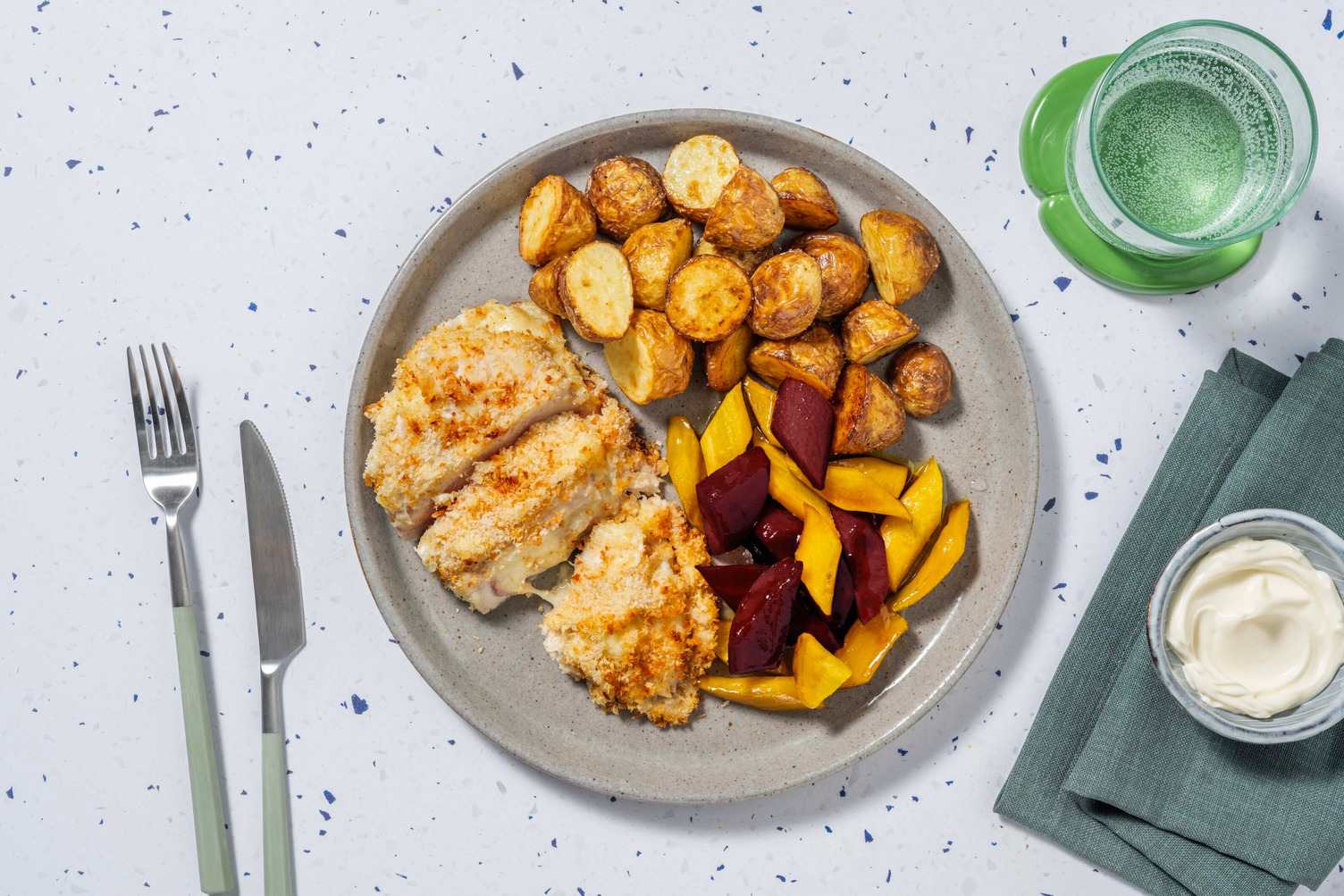 Poulet cordon bleu maison