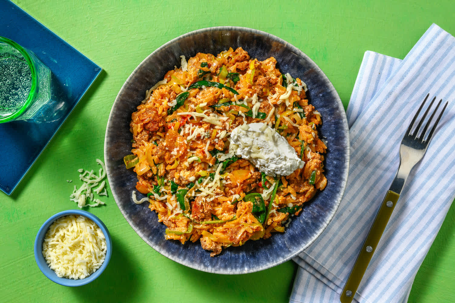 Orzo au bœuf haché épicé façon kefta
