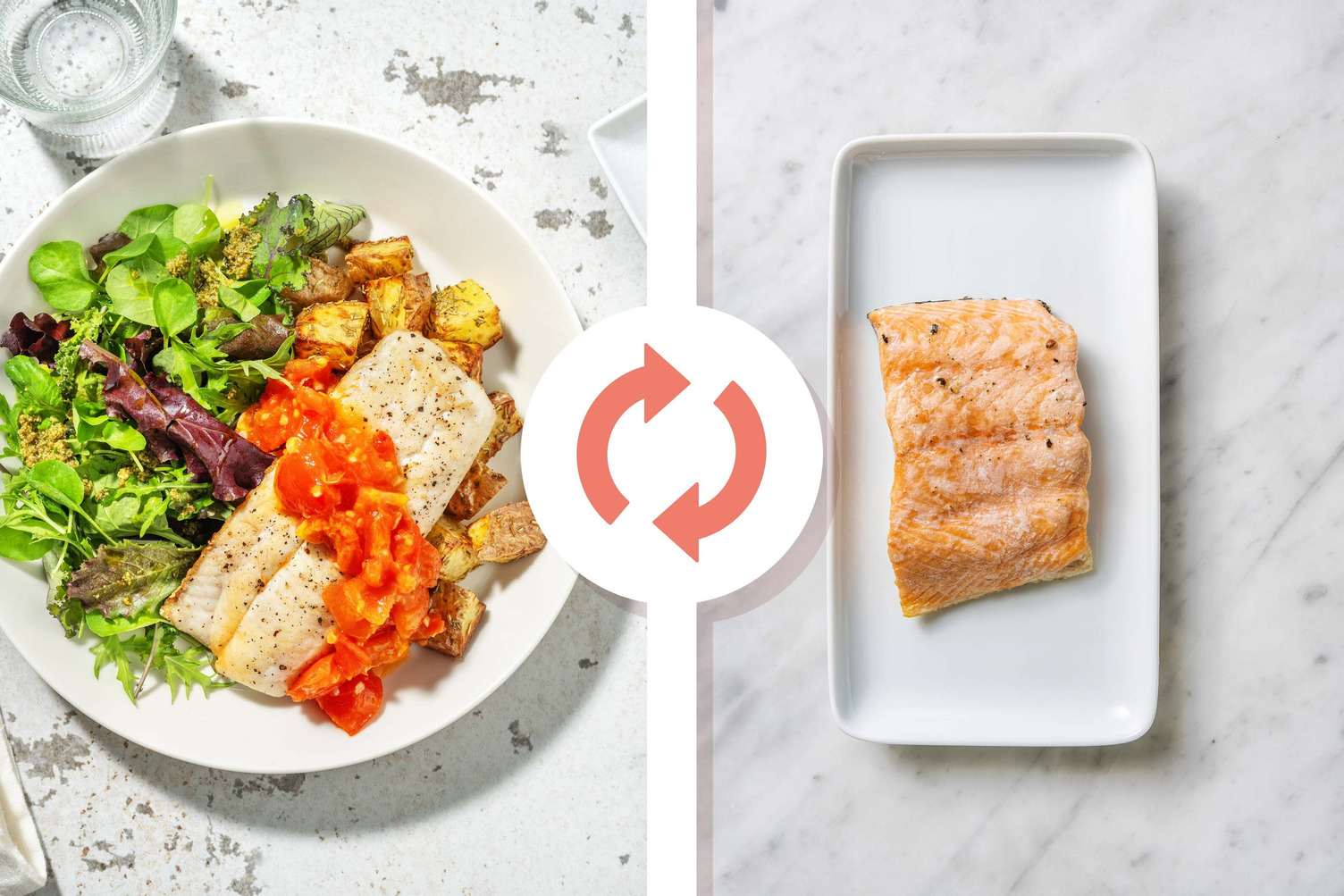 Pan-Seared Salmon and Warm Tomato Salsa