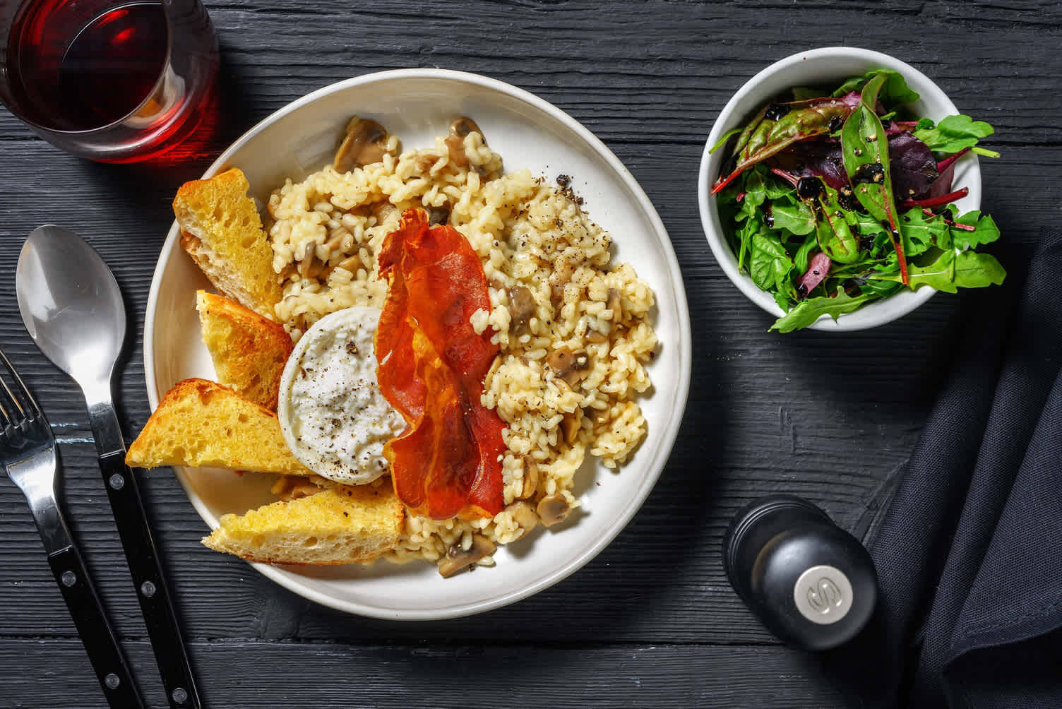 Ultimate Creamy Burrata, Truffle and Mushroom Risotto