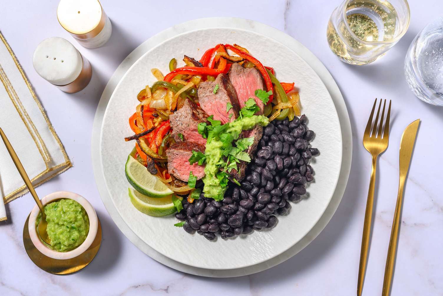 Tex-Mex Fajita-Pfanne mit Rinderhüftsteak