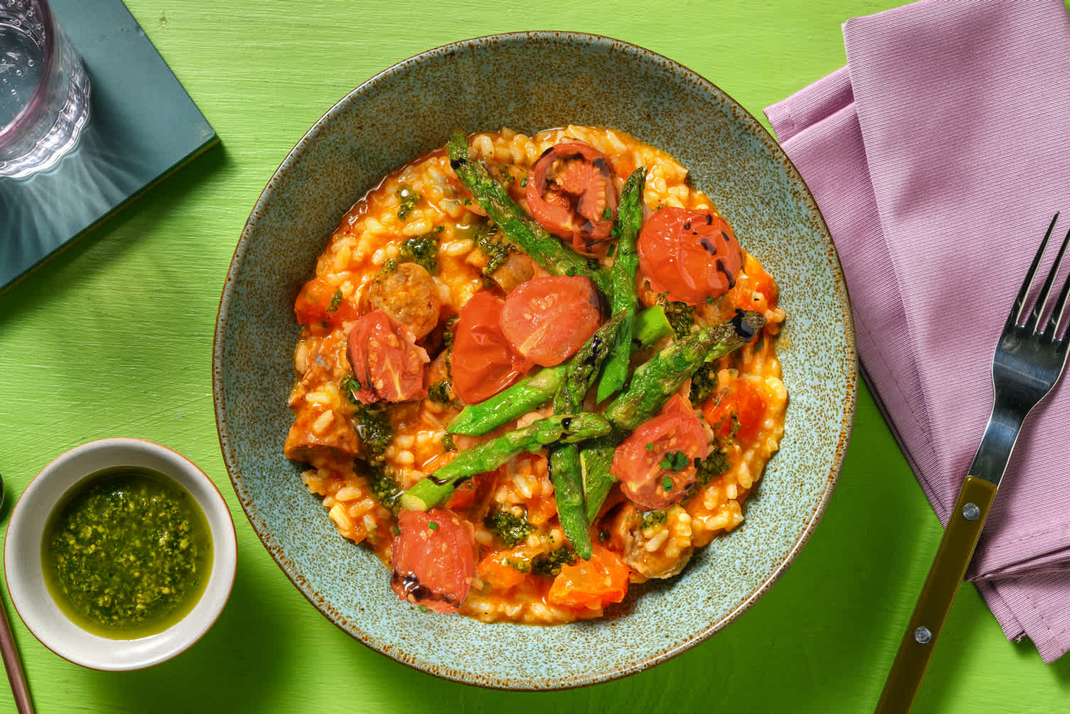 Oven-Baked Sausage Risotto al Pomodoro